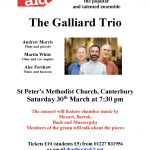 Galliard concert poster March 2019